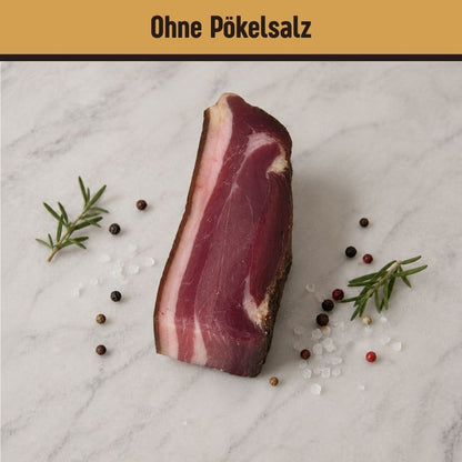 Genussbox – Speck, Ethical Kaminwurzen, Ethical Rindersalami & Meraner Schüttelbrot